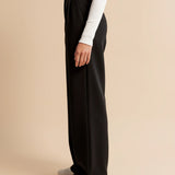 Pantalon chino femme taille haute avec poches