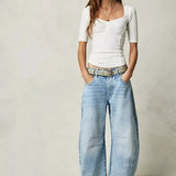 Damen Lässige Leichte Jeans | Niedrigbau