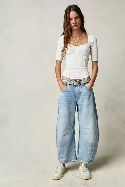Damen Lässige Leichte Jeans | Niedrigbau