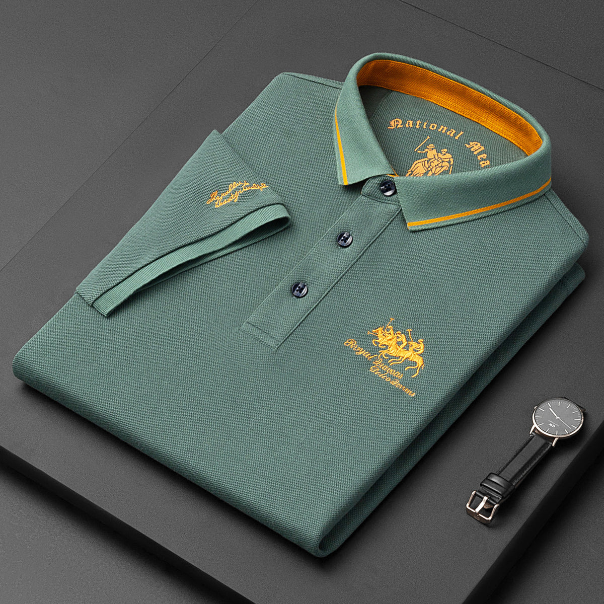 Alphonse | Herren Elegant Polo Hemd | Kurzarm