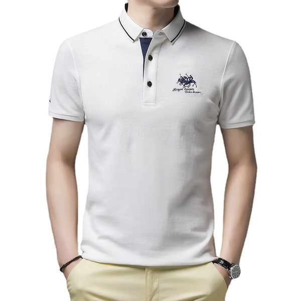 Alphonse | Męska Elegancka Koszulka Polo | Krótki Rękaw