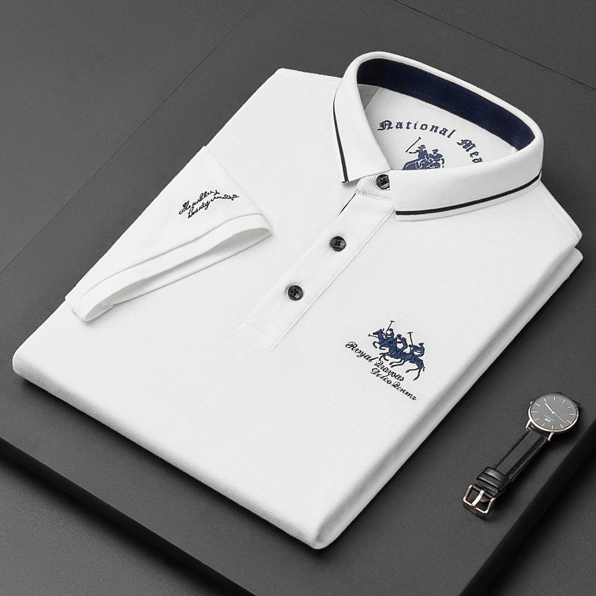 Alphonse | Herren Elegant Polo Hemd | Kurzarm