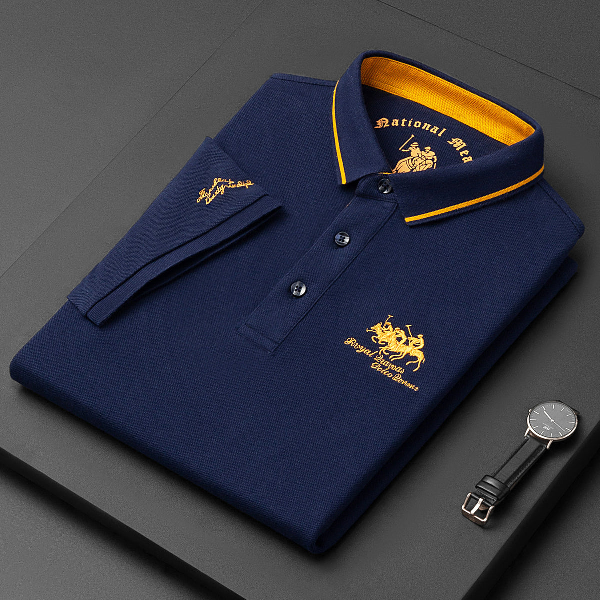 Alphonse | Herren Elegant Polo Hemd | Kurzarm