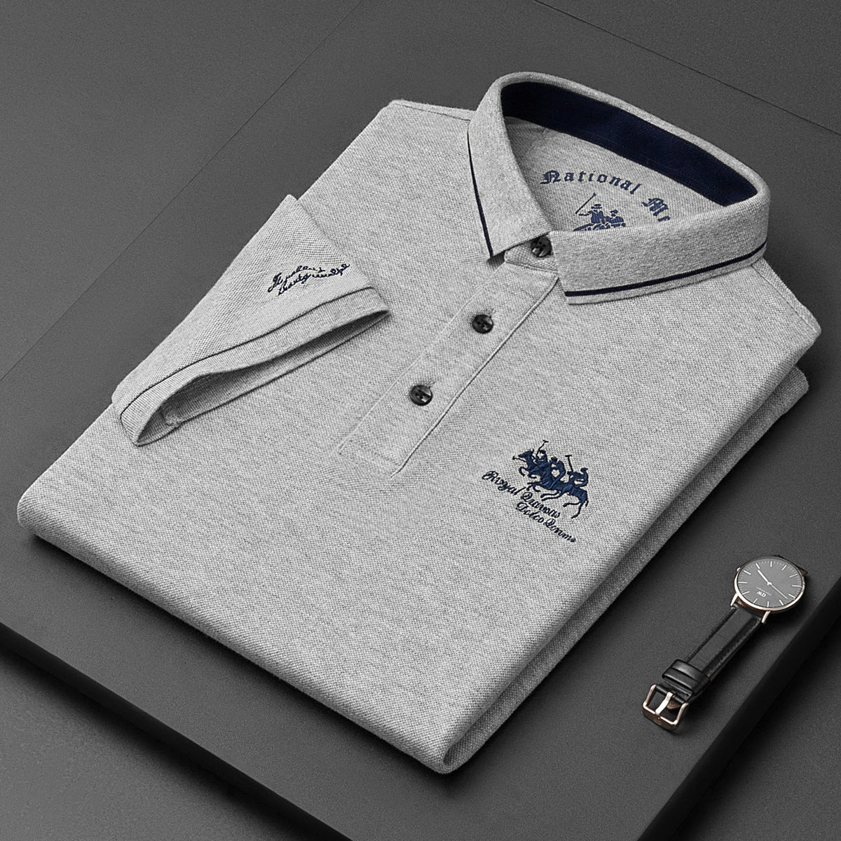 Alphonse | Herren Elegant Polo Hemd | Kurzarm