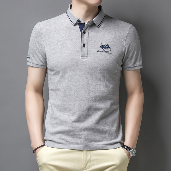 Alphonse | Męska Elegancka Koszulka Polo | Krótki Rękaw
