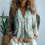 Hailey | Naturmuster Dreiviertelarm Bluse