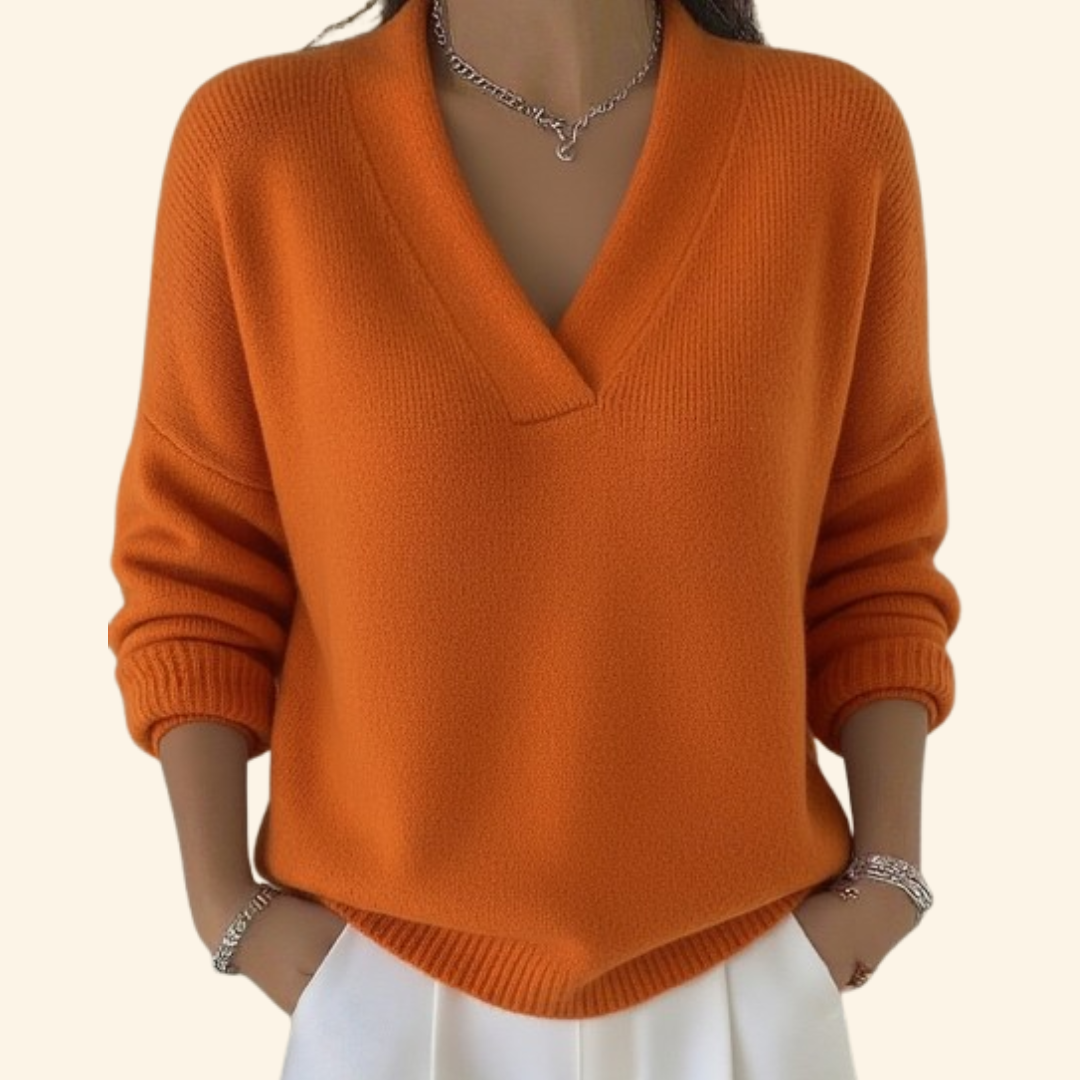 Abigail | Side Ruched V-Neck Blouse