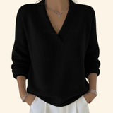 Abigail | Side Ruched V-Neck Blouse