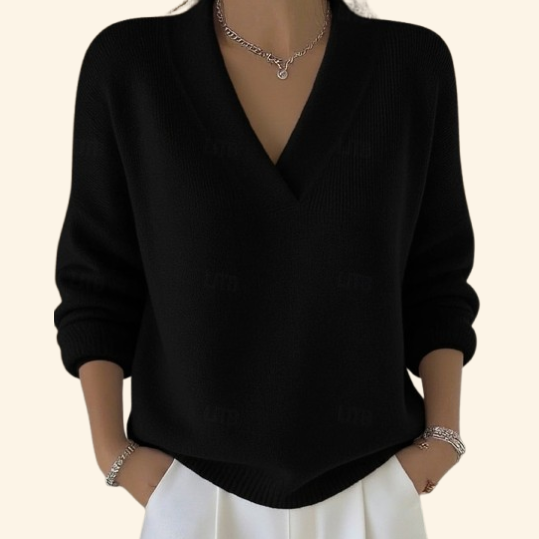 Abigail | Side Ruched V-Neck Blouse