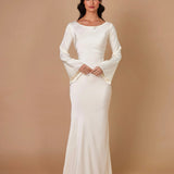 Pamela | Langarm Maxi Festliches Kleid