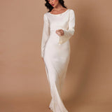 Pamela | Langarm Maxi Festliches Kleid