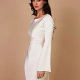 Pamela | Langarm Maxi Festliches Kleid