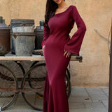 Pamela | Langarm Maxi Festliches Kleid