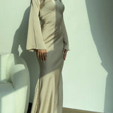 Pamela | Langarm Maxi Festliches Kleid