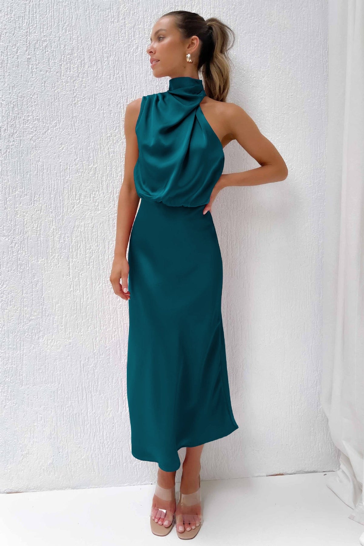 Rosemary | Halter Neck Evening Dress