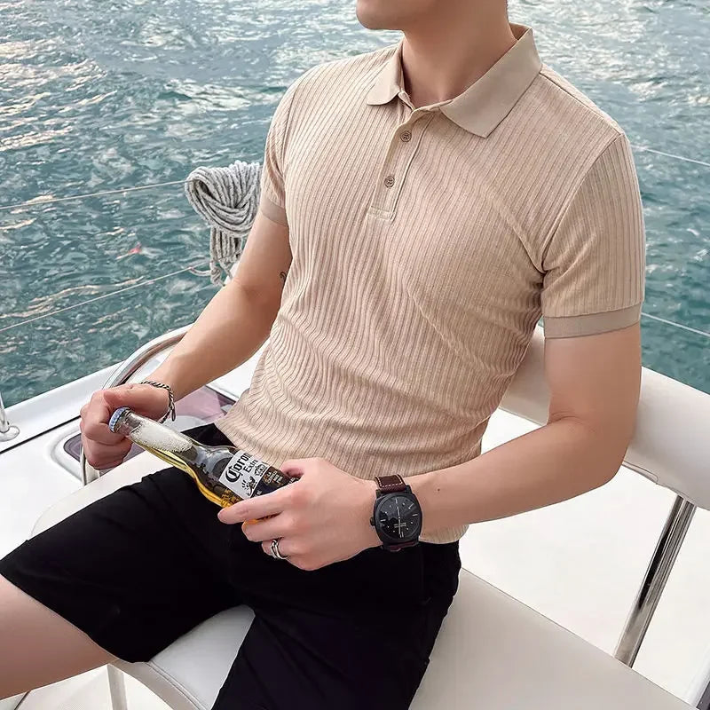 Alexander | Spitzer Collar Slim-Fit Polo Shirt