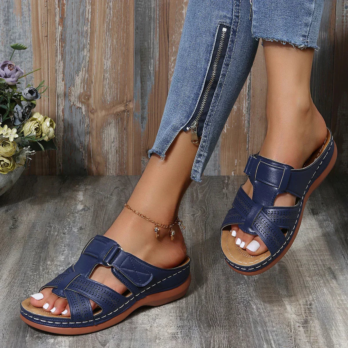 Francesca | Konturiertes Fußbett Orthopädisch Sandalen