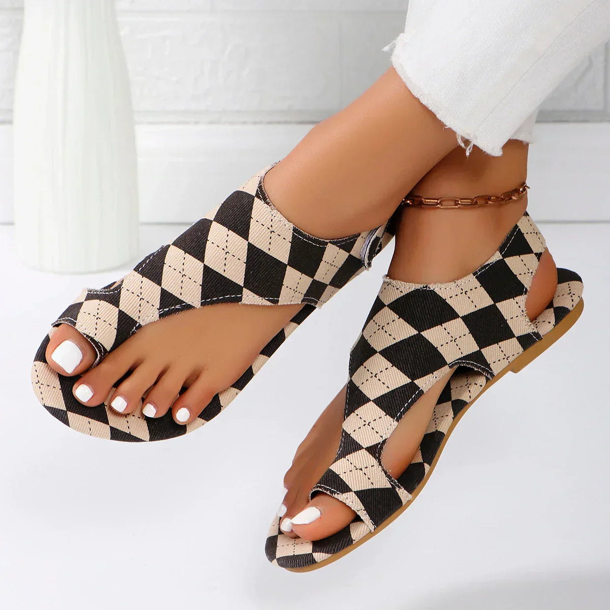 Rosalie | Gepolstert Riemchen Sandalen