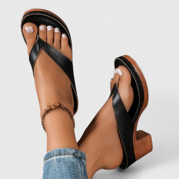Paige | Blockabsatz Plateau Sandalen