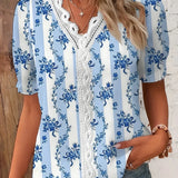 Sienna | Floral Embroidery V-Neck Blouse