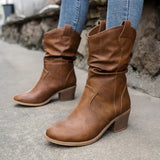 Nora | Blockabsatz Gepolstert Western-Stiefel
