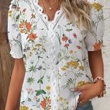 Sienna | Floral Embroidery V-Neck Blouse