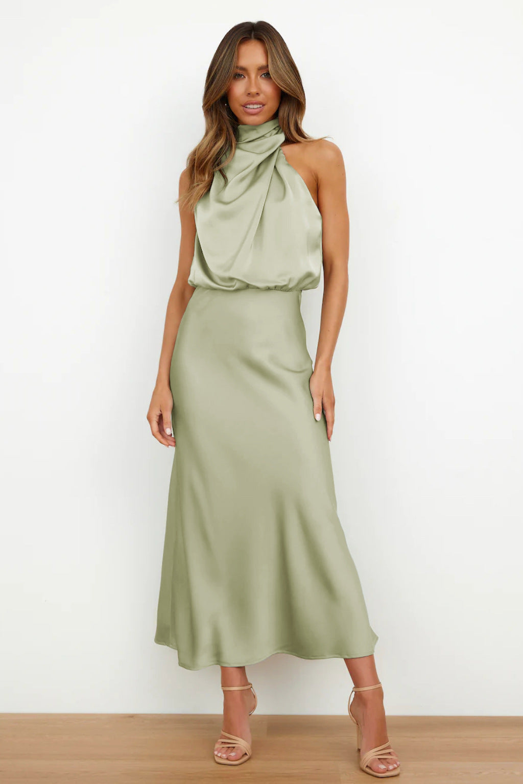 Rosemary | Halter Neck Evening Dress
