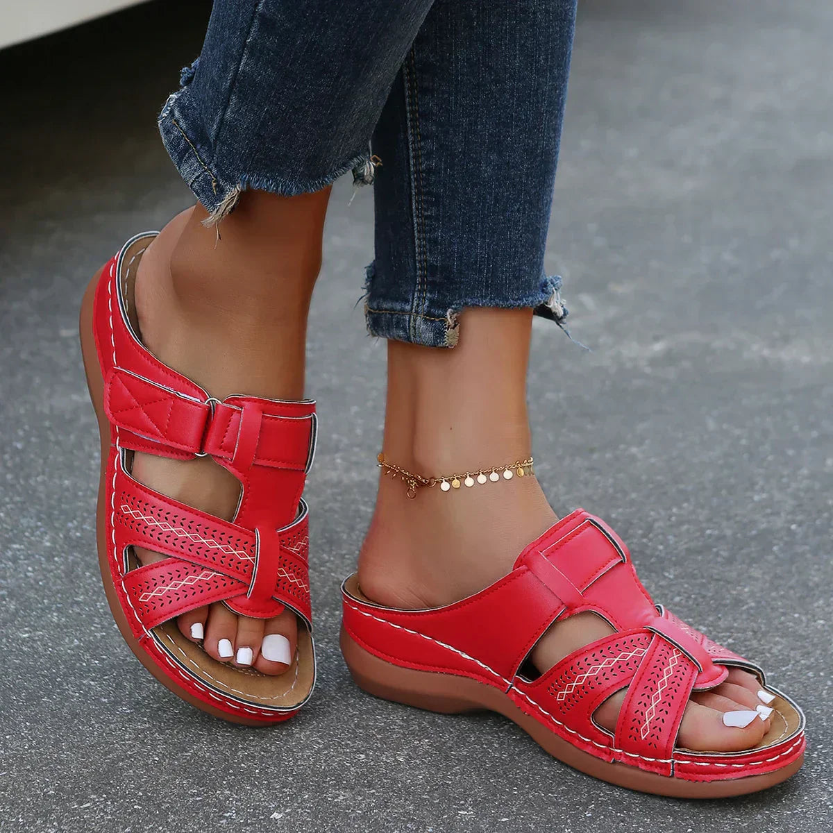 Francesca | Konturiertes Fußbett Orthopädisch Sandalen