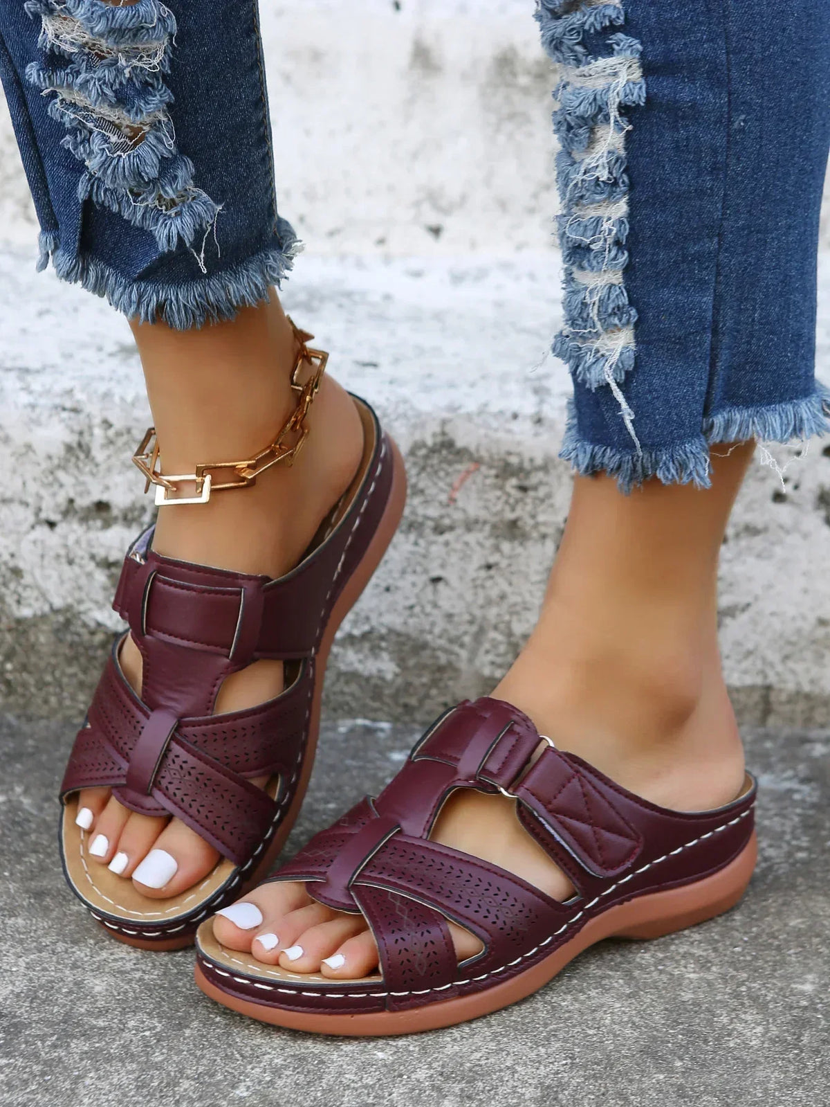 Francesca | Konturiertes Fußbett Orthopädisch Sandalen