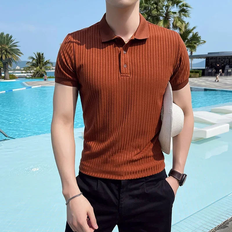 Alexander | Spitzer Collar Slim-Fit Polo Shirt