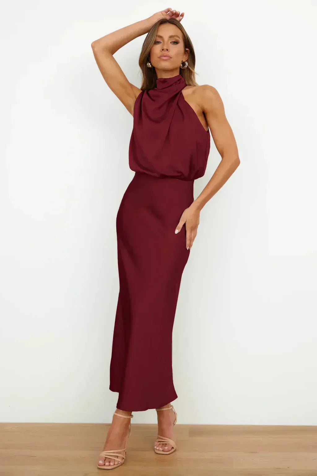 Rosemary | Halter Neck Evening Dress