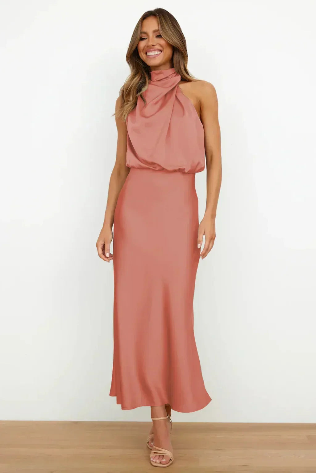 Rosemary | Halter Neck Evening Dress
