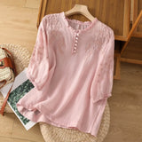Aurora | Floral Pattern Ruffle Trim Blouse