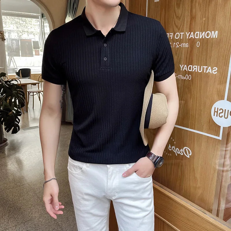 Alexander | Spitzer Collar Slim-Fit Polo Shirt