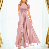 Joanne | Rüschen Maxi Festliches Kleid