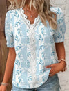 Sienna | Floral Embroidery V-Neck Blouse