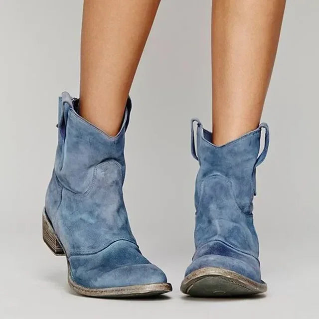 Damen Vintage Stiefeletten | Schlüpfen