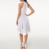 Ashley | Damen Abend Halter Kleid | Mini