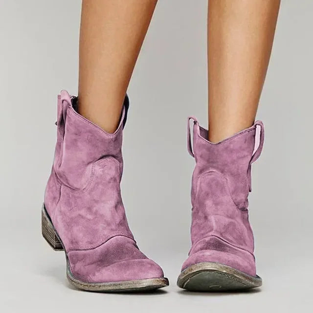 Damen Vintage Stiefeletten | Schlüpfen