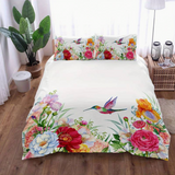 Mehrfarbig Geblümte Decke