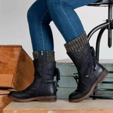 Stella | Botas de punta redonda acolchadas