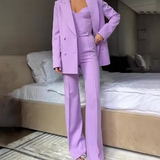 Kaylee | Ausgestellt Korsett Top Anzug Dreiteiliges Set