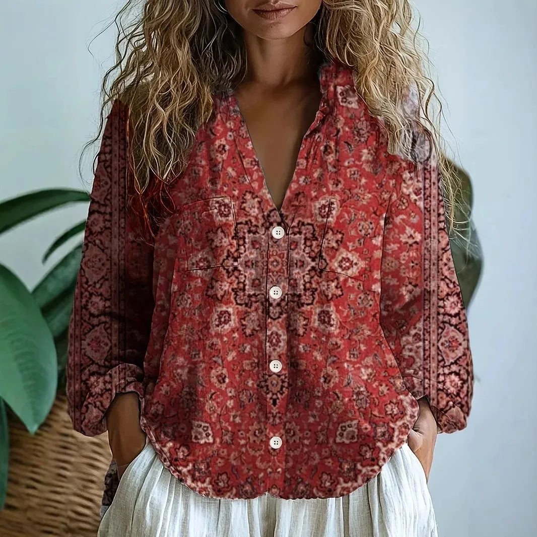 Hailey | Naturmuster Dreiviertelarm Bluse