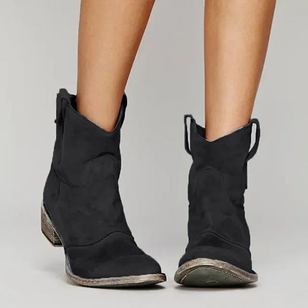 Damskie botki vintage | Wsuwane
