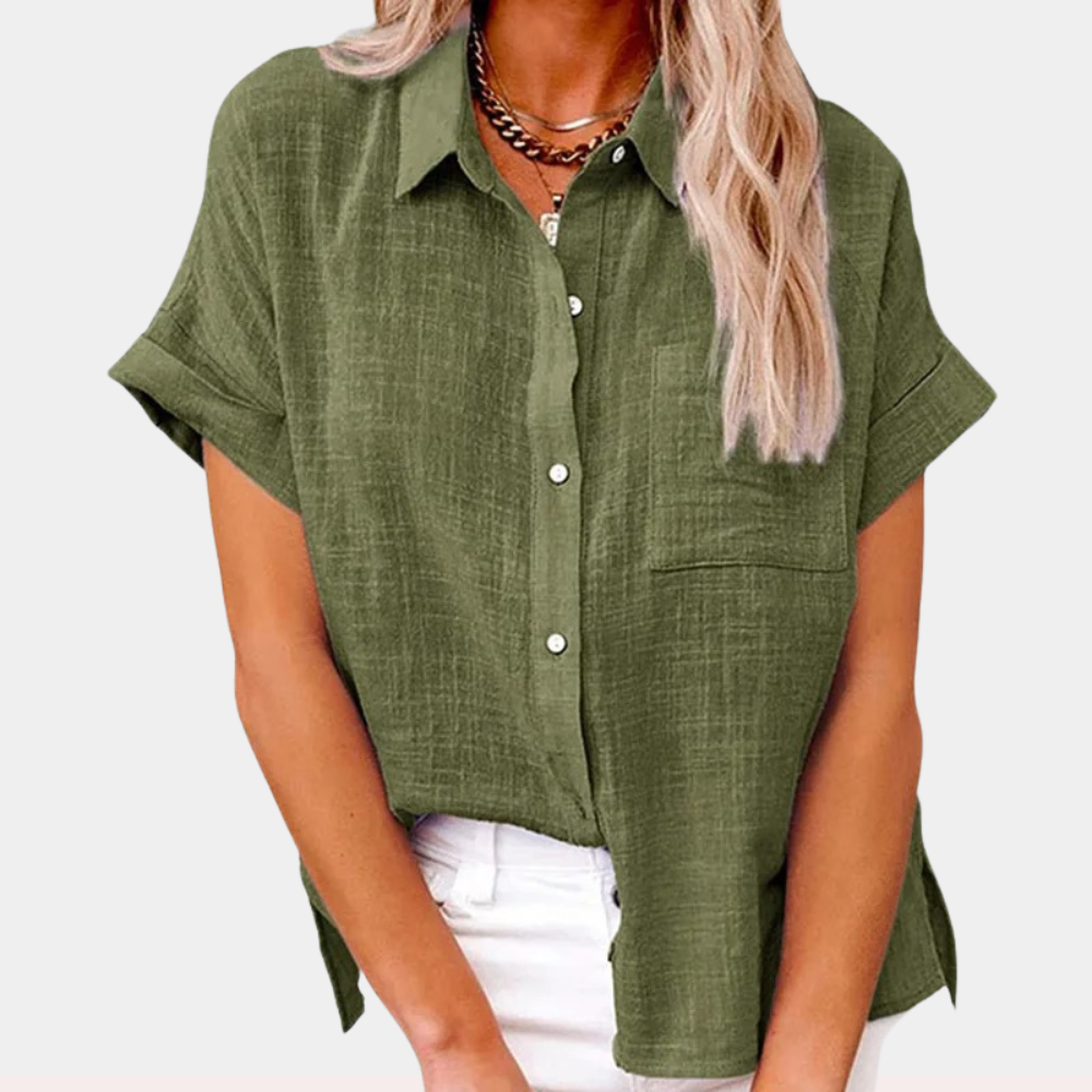 Savannah | Button-Down Shirt with Chest Pockets