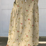 Clementine | Floral Pattern Elastic Waist Skirt