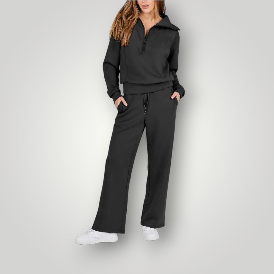 Amelia | Weites Bein Lounge Zweiteiliges Set
