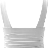 Emalina | Damen Elegante Crop Oberteil | Stilvoll