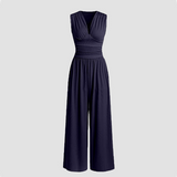 Zoey | Ärmellos Weites Bein Jumpsuit