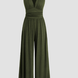Zoey | Ärmellos Weites Bein Jumpsuit